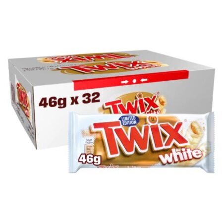 تويكس2اصبع وايت 32*46غ