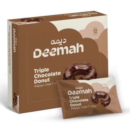 ديمه دونات12 شكلاته ثلاث طبقات
