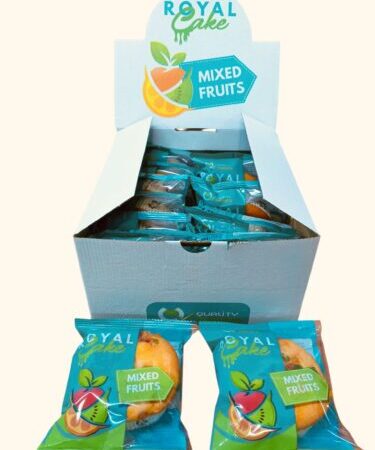 رويال كيك فواكه مجففه 12*80غرام