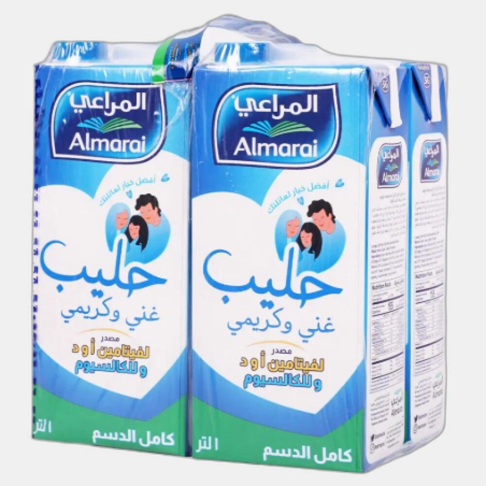 المراعي حليب كامل الدسم  1ليتر *4