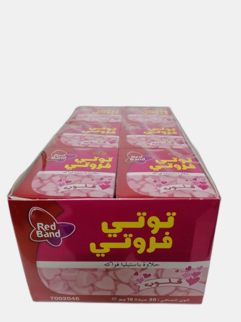 توتي فروتي قلوب 30 حبة
